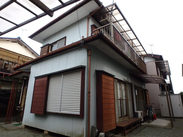 神奈川県足柄上郡　外壁塗装　屋根塗装　大工工事ビフォア写真