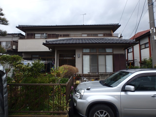 神奈川県茅ケ崎市　外壁塗装・防水工事ビフォア写真