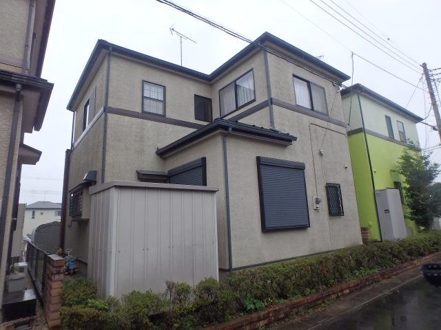 埼玉県加須市　外壁塗装・屋根塗装ビフォア写真