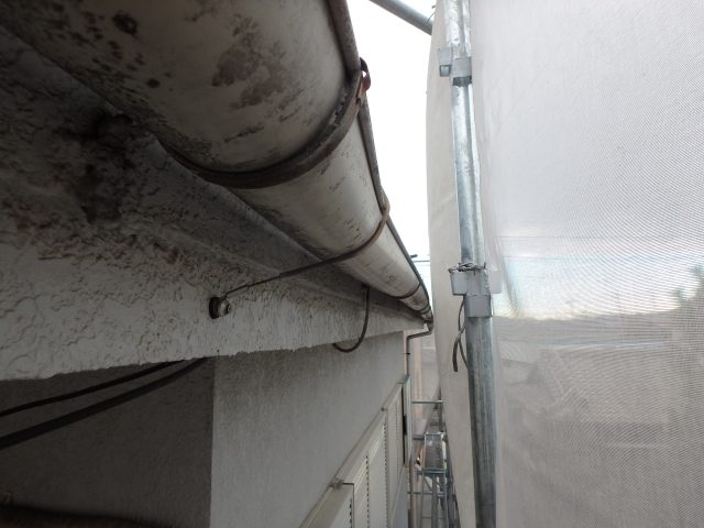 埼玉県川越市　外壁塗装・雨樋全交換ビフォア写真